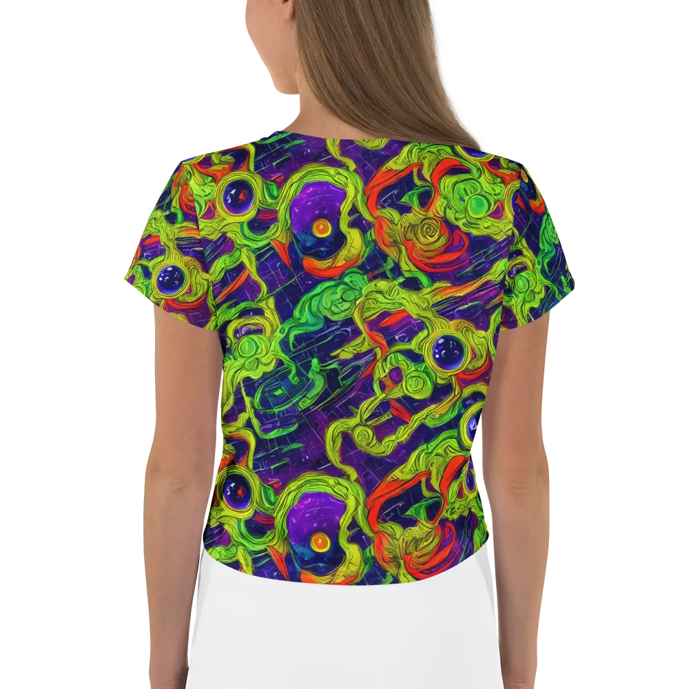 Infinite Arcade on Crop Tee — Back