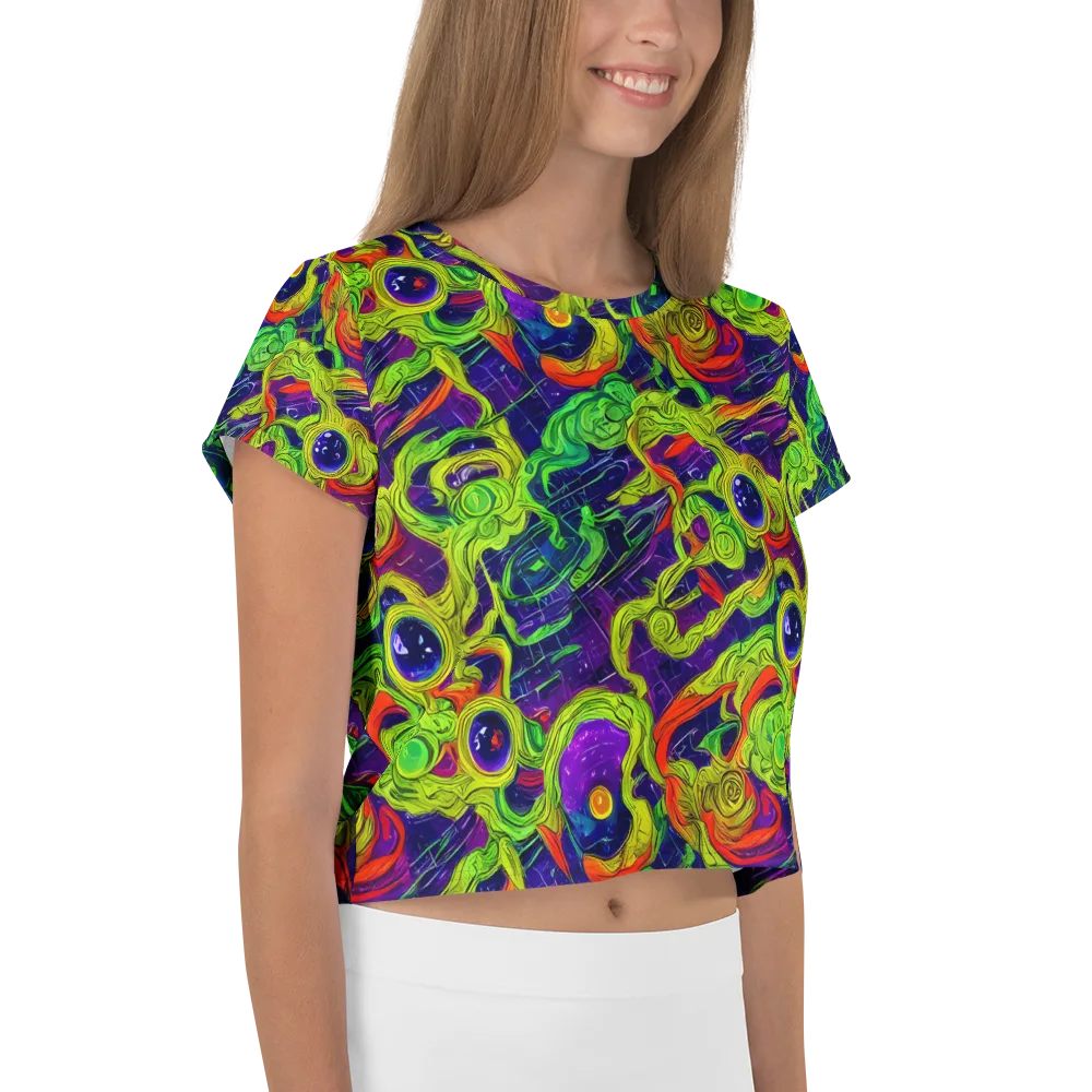 Infinite Arcade on Crop Tee — Right