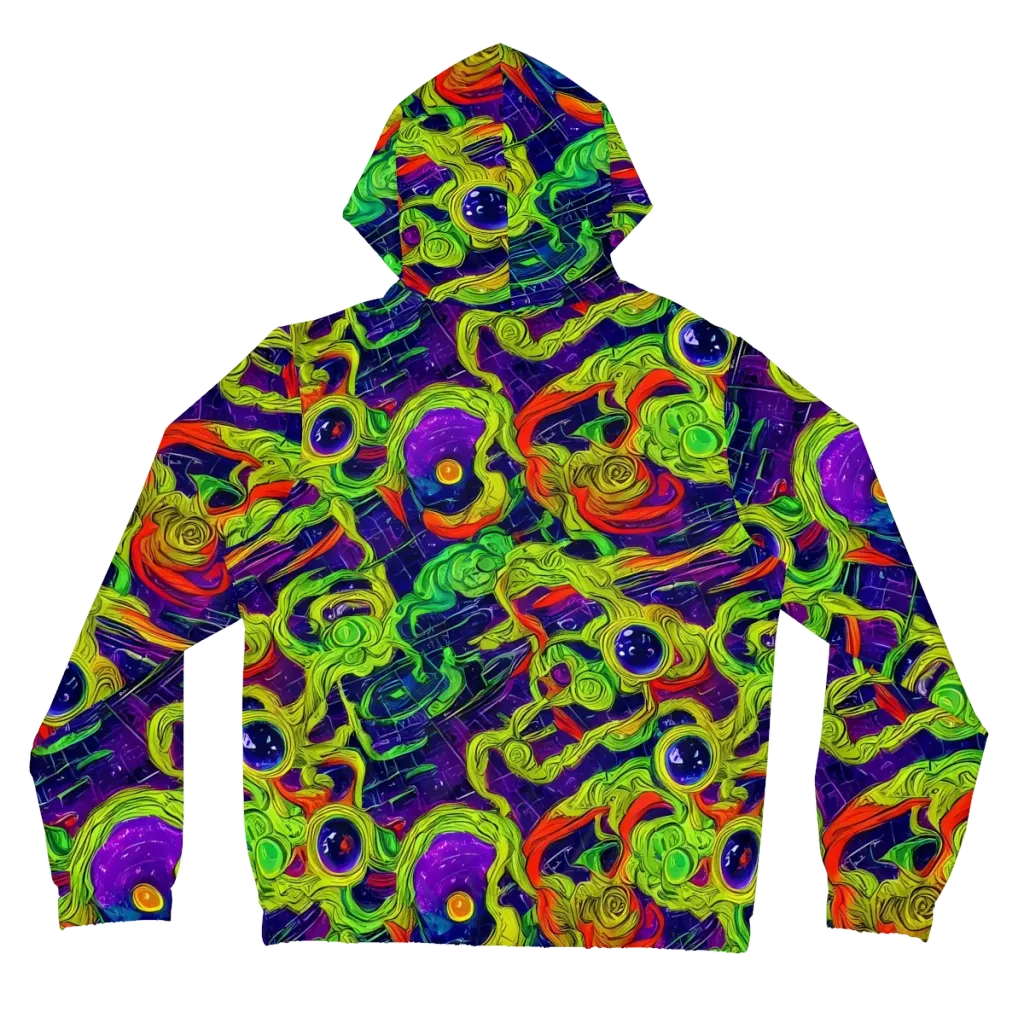Infinite Arcade on Women's Full-Zip Hoodie — Back