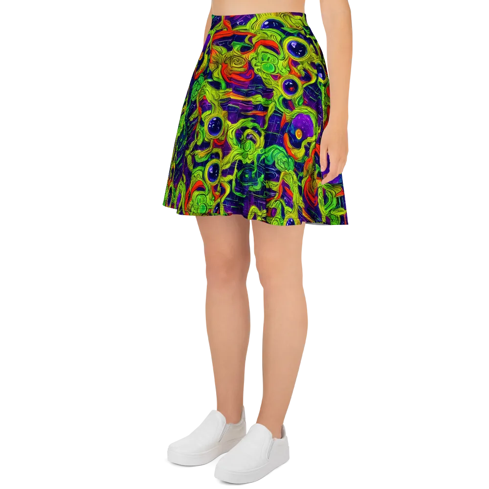 Infinite Arcade on Skater Skirt — Left
