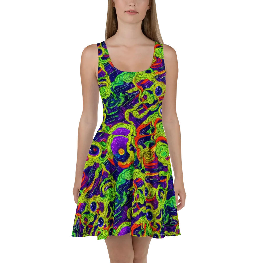 Infinite Arcade on Skater Dress — Front