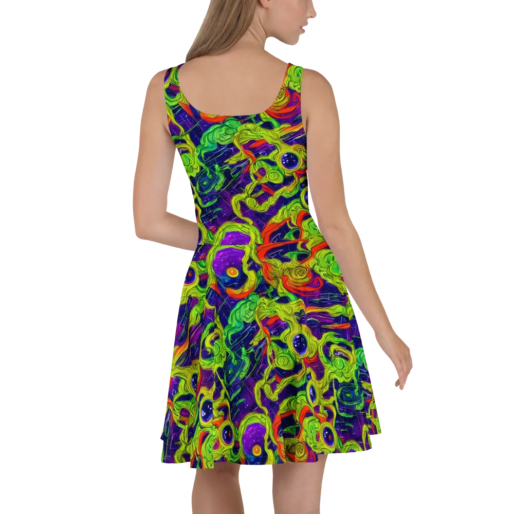 Infinite Arcade on Skater Dress — Back