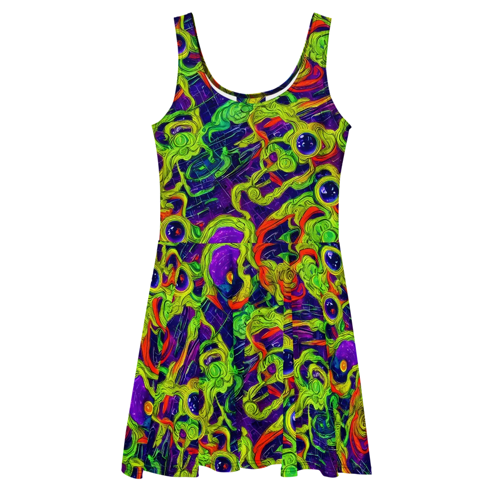 Infinite Arcade on Skater Dress — Front