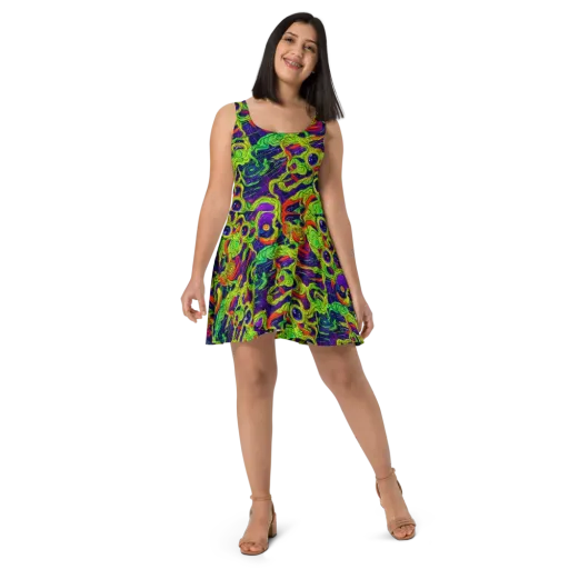 Infinite Arcade on a Skater Dress