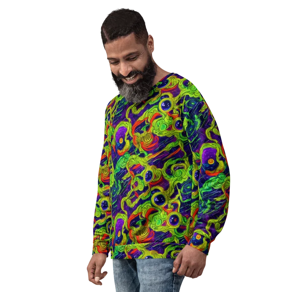 Infinite Arcade on Sweatshirt — Left Front