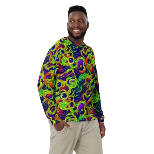 Infinite Arcade on a Sweatshirt