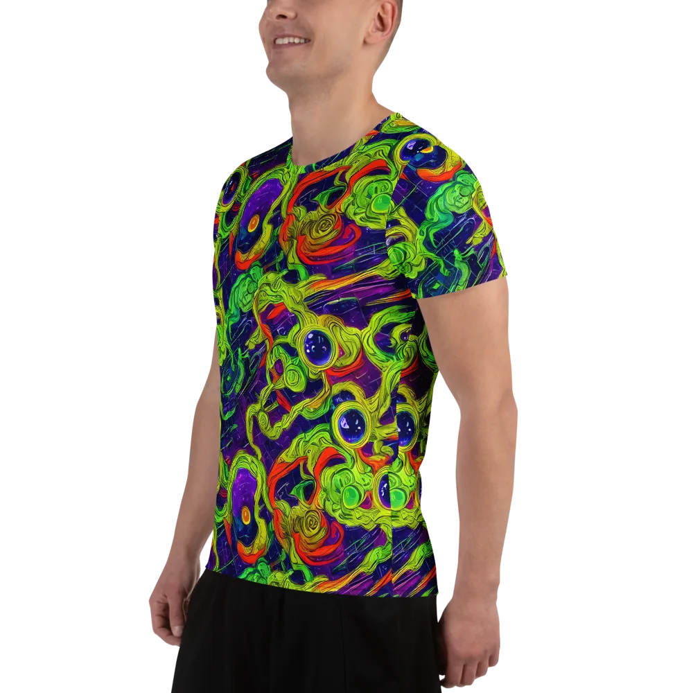 Infinite Arcade on Men's Athletic T-Shirt — Left