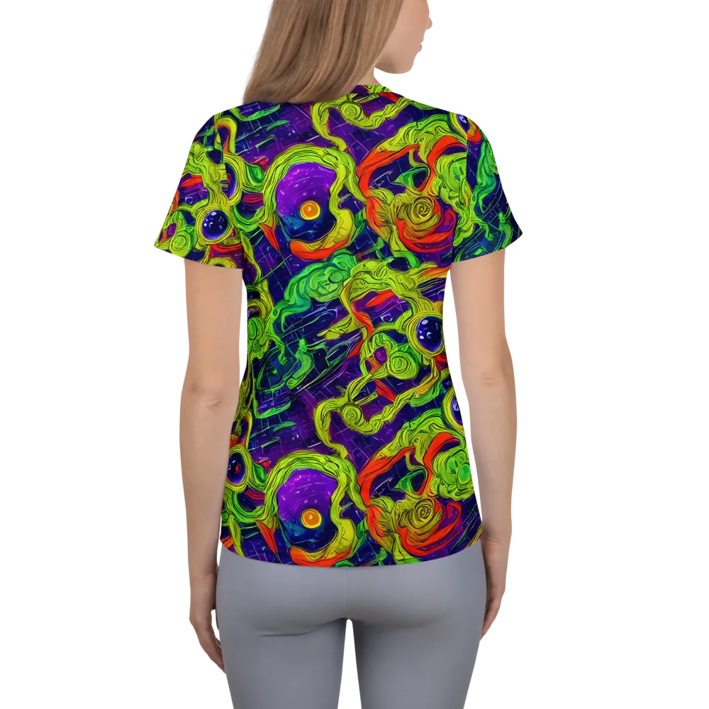 Infinite Arcade on Women's Athletic T-Shirt — Back