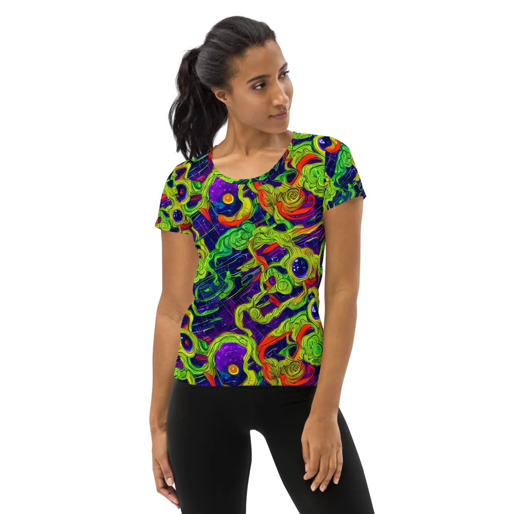 Infinite Arcade on Women's Athletic T-Shirt — Front