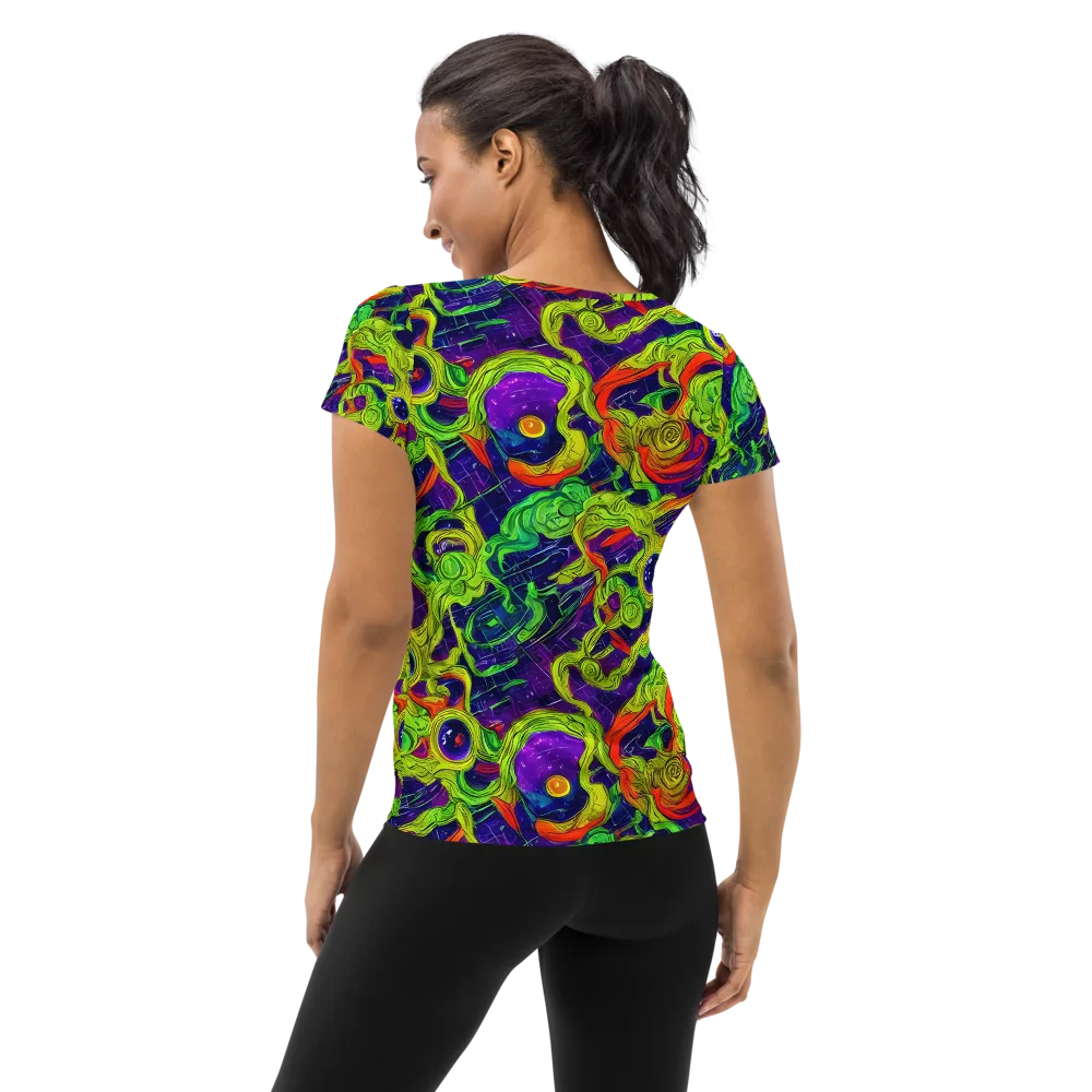 Infinite Arcade on Women's Athletic T-Shirt — Back