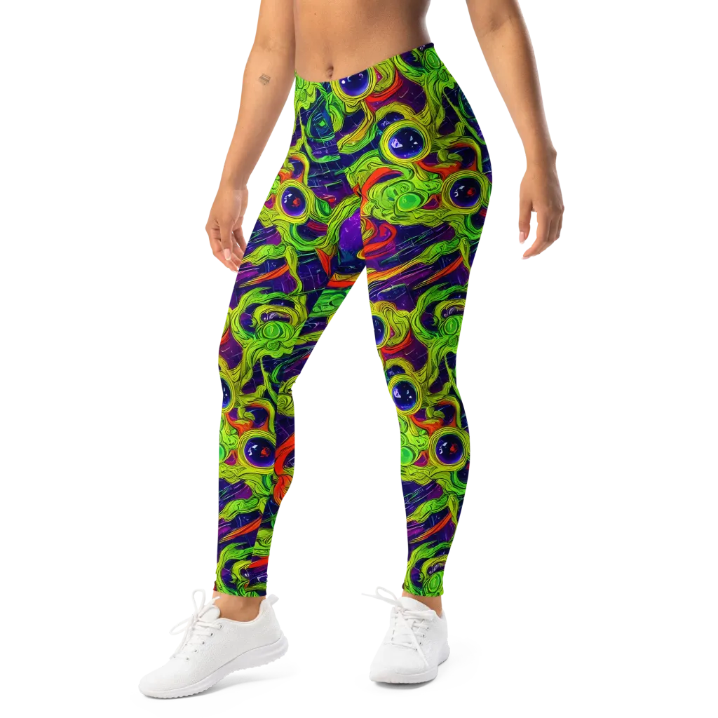 Infinite Arcade on Leggings — Left Front