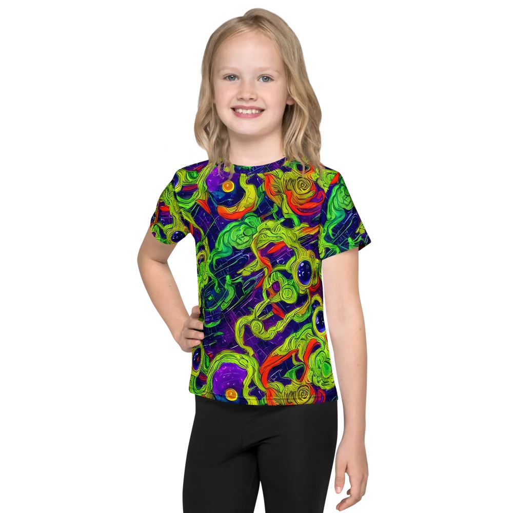 Infinite Arcade on Kids Crew Neck T-Shirt — Front
