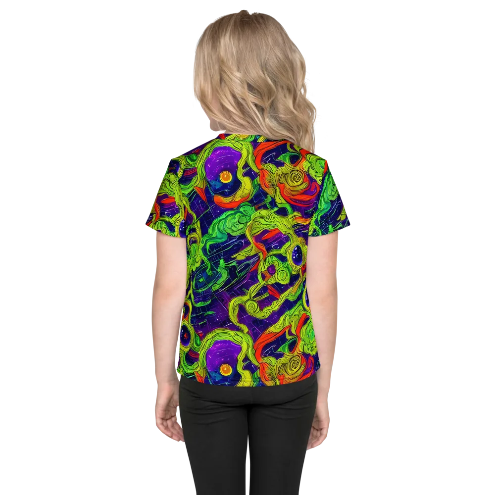 Infinite Arcade on Kids Crew Neck T-Shirt — Back