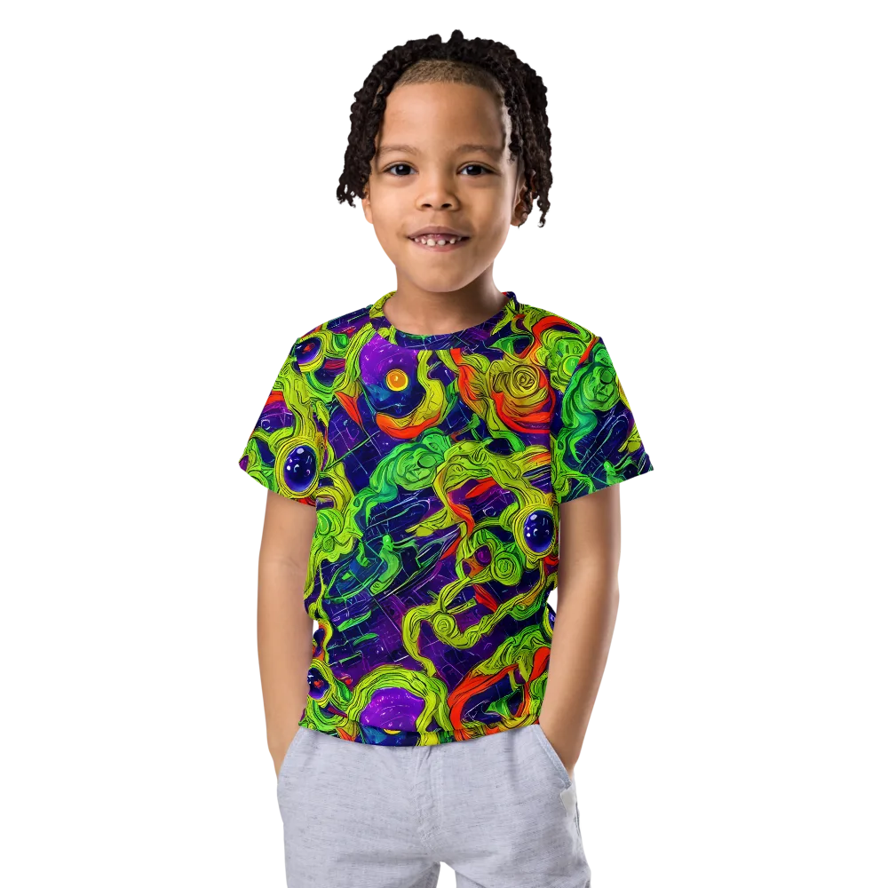 Infinite Arcade on Kids Crew Neck T-Shirt — Front