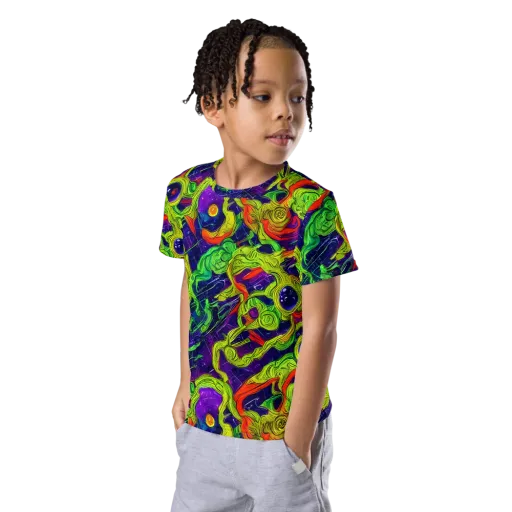 Infinite Arcade on a Kids Crew Neck T-Shirt