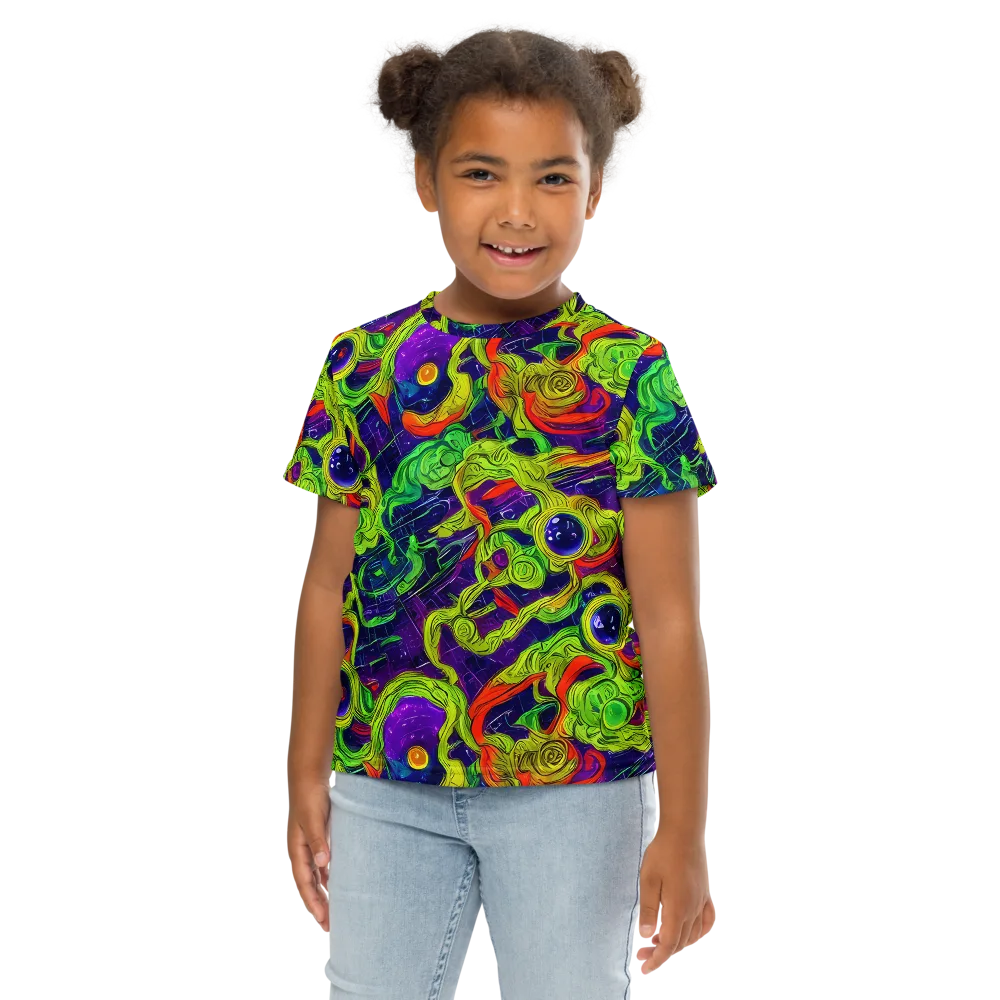 Infinite Arcade on Kids Crew Neck T-Shirt — Front