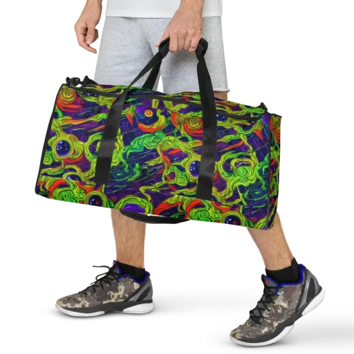 Infinite Arcade on a Duffle Bag