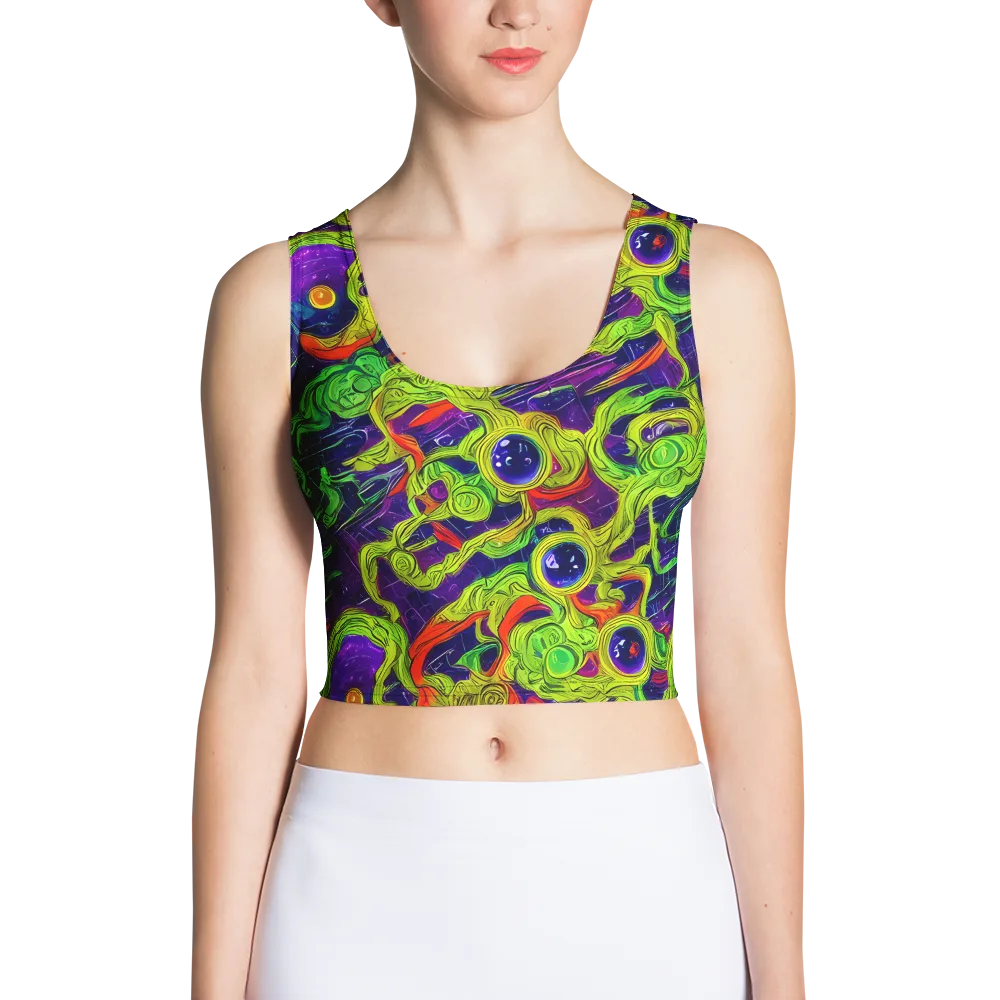 Infinite Arcade on Crop Top — Front