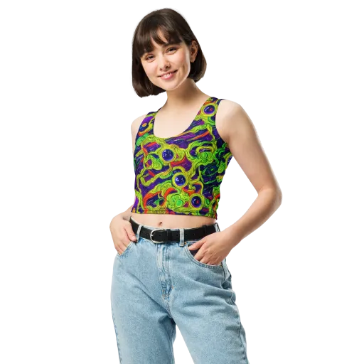 Infinite Arcade on a Crop Top