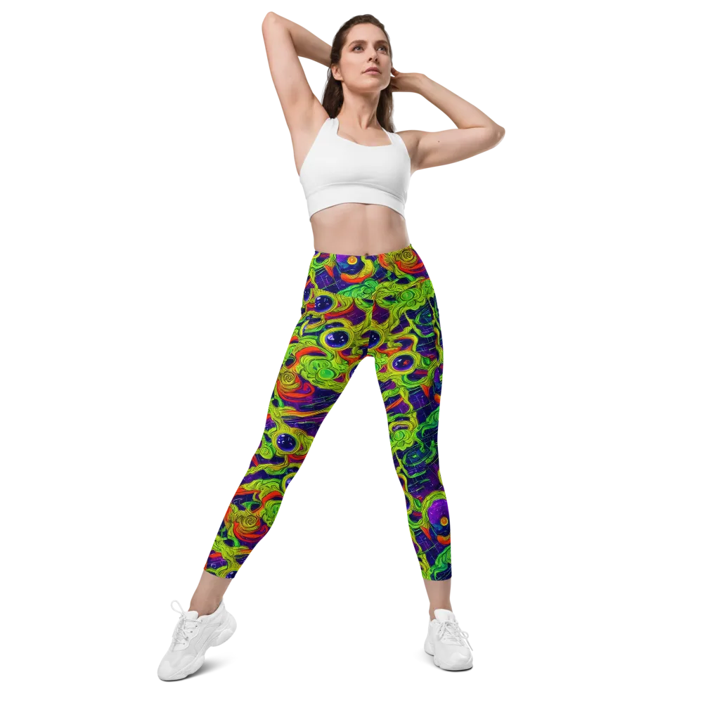 Infinite Arcade on Leggings with Pockets — Front