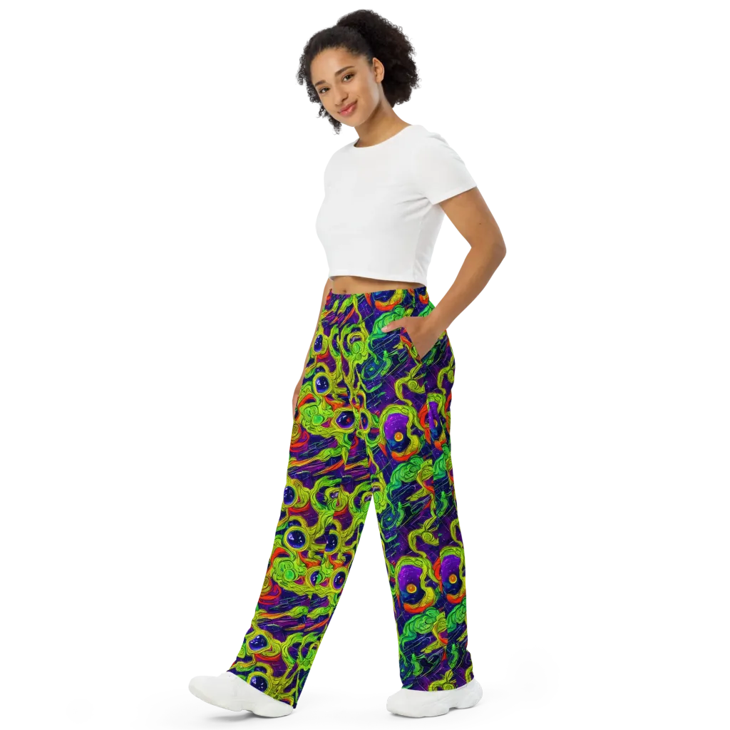 Infinite Arcade on Wide-Leg Pants — Left Front