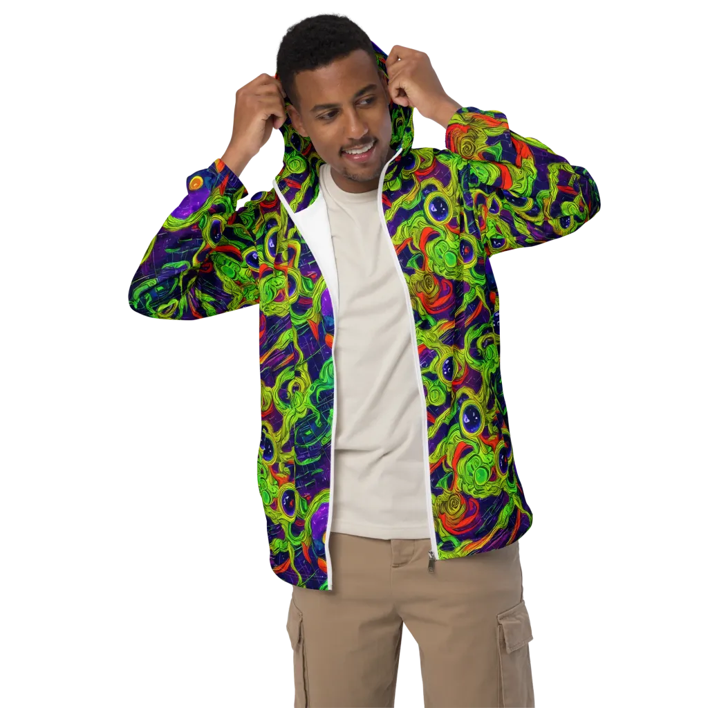 Infinite Arcade on Men's Windbreaker — Front