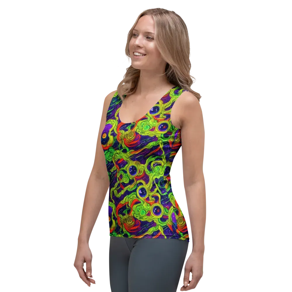 Infinite Arcade on Women's Tank Top — Left Front