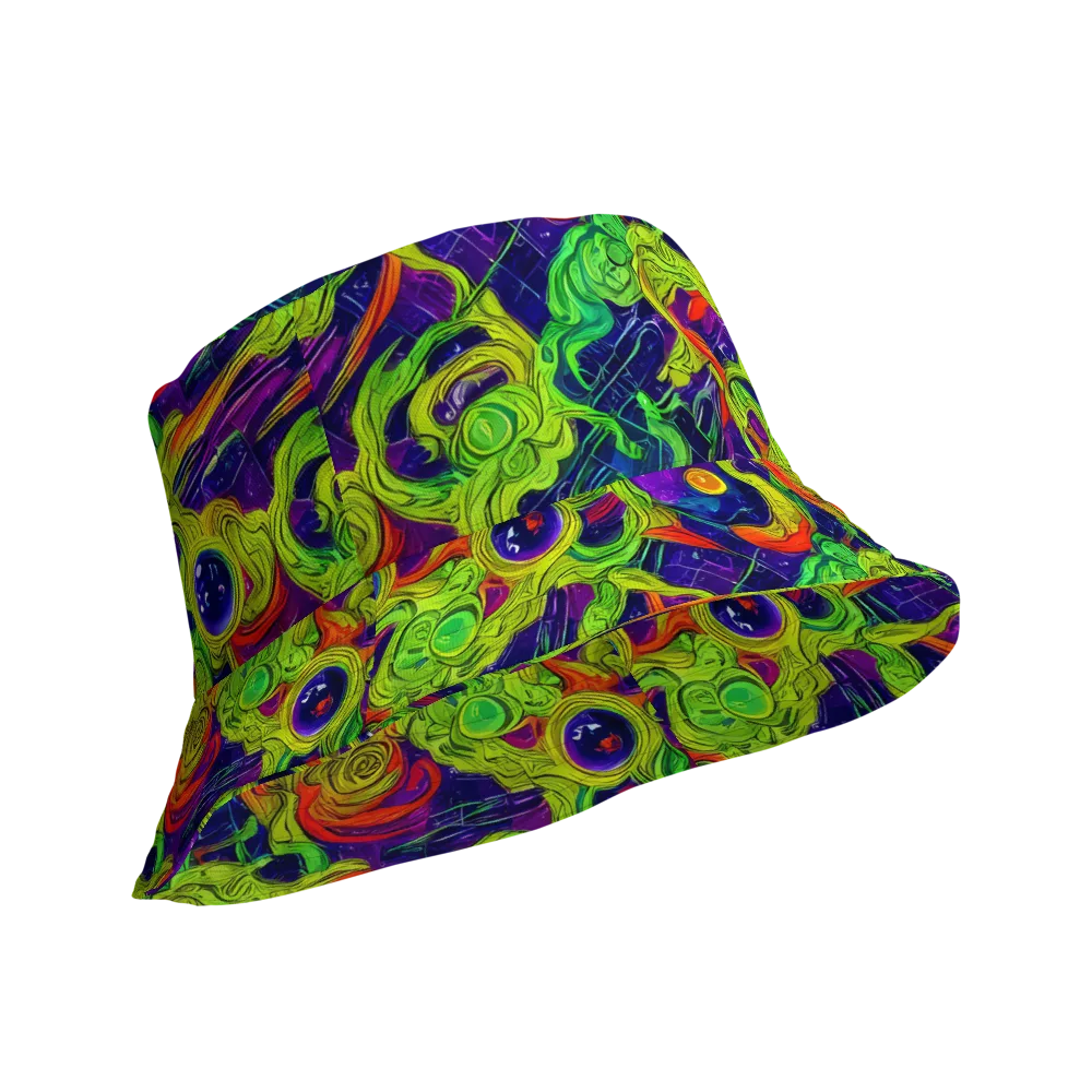 Infinite Arcade on Reversible Bucket Hat — Product details Outside