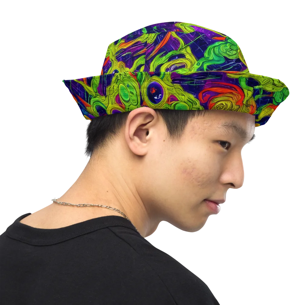Infinite Arcade on Reversible Bucket Hat — Right Outside