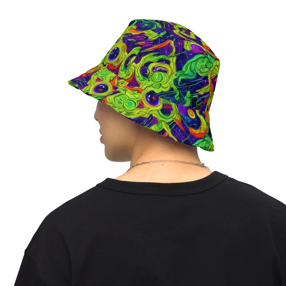 Infinite Arcade on Reversible Bucket Hat — Back Inside