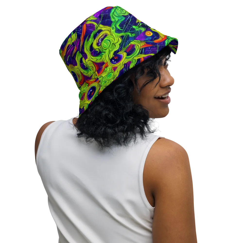 Infinite Arcade on Reversible Bucket Hat — Right Outside