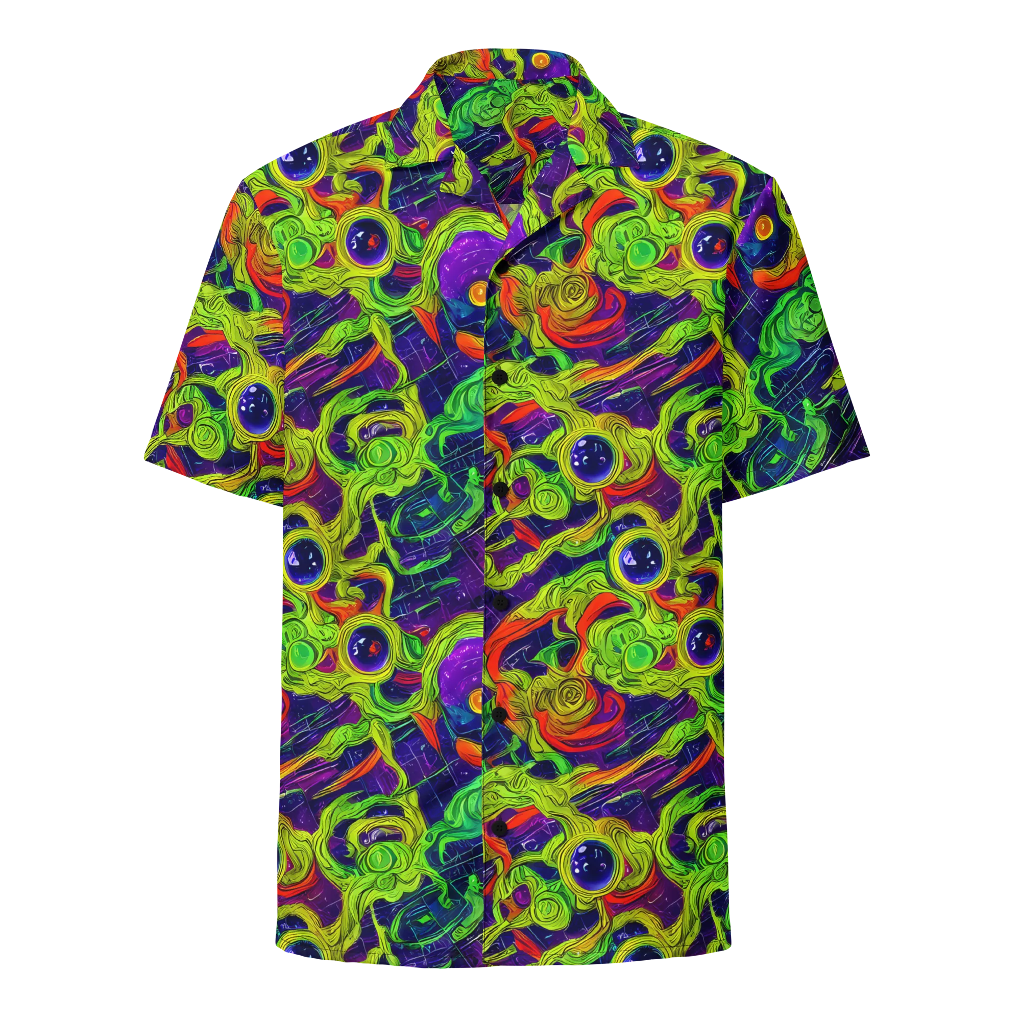 Infinite Arcade on Button Shirt — Front