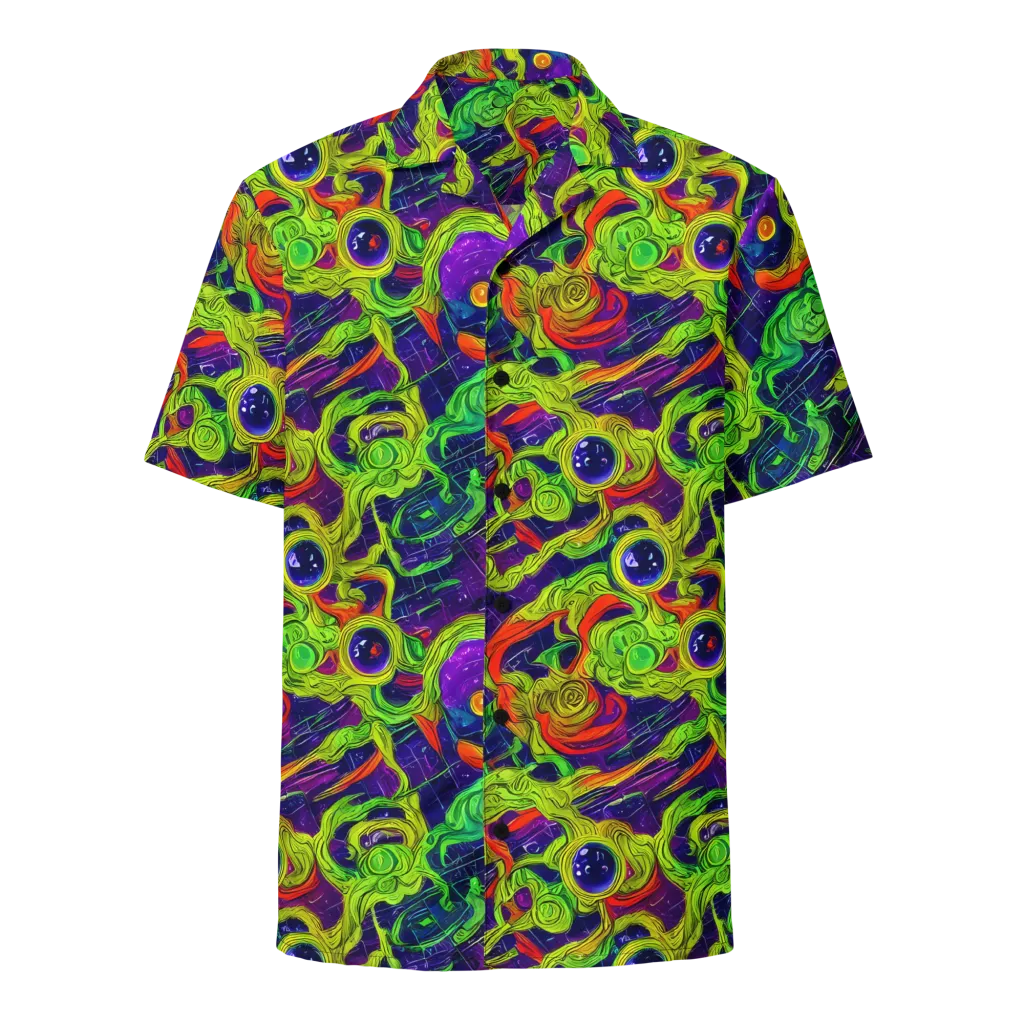 Infinite Arcade on Button Shirt — Front