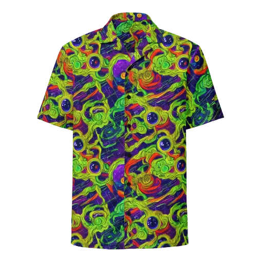 Infinite Arcade on a Button Shirt