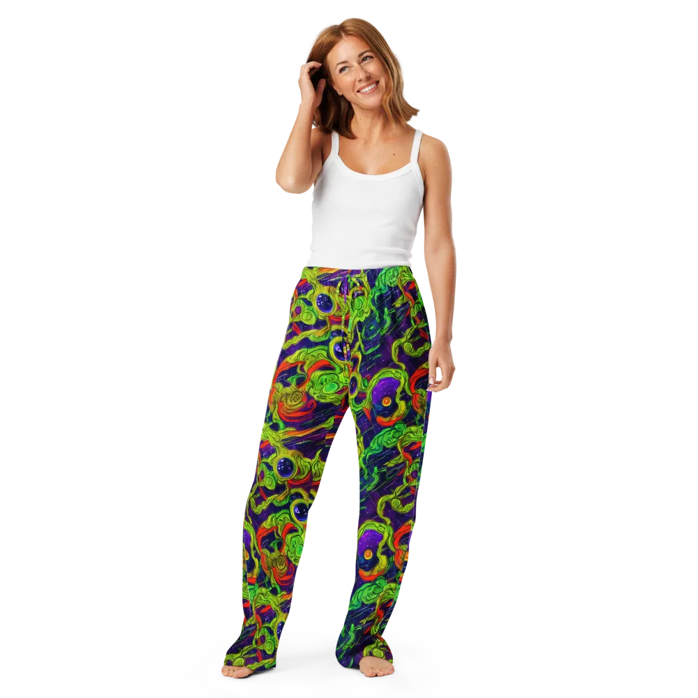 Infinite Arcade on Women's Pajama Pants — Front