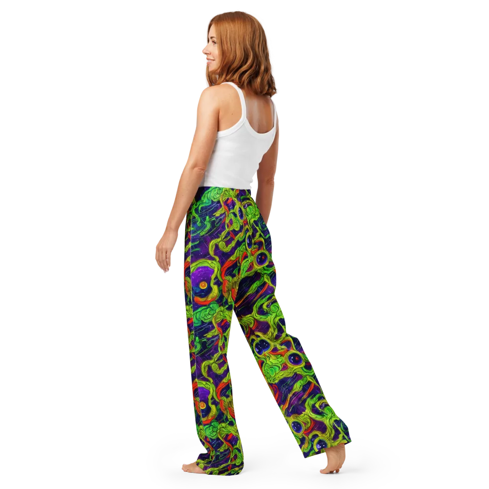 Infinite Arcade on Women's Pajama Pants — Back