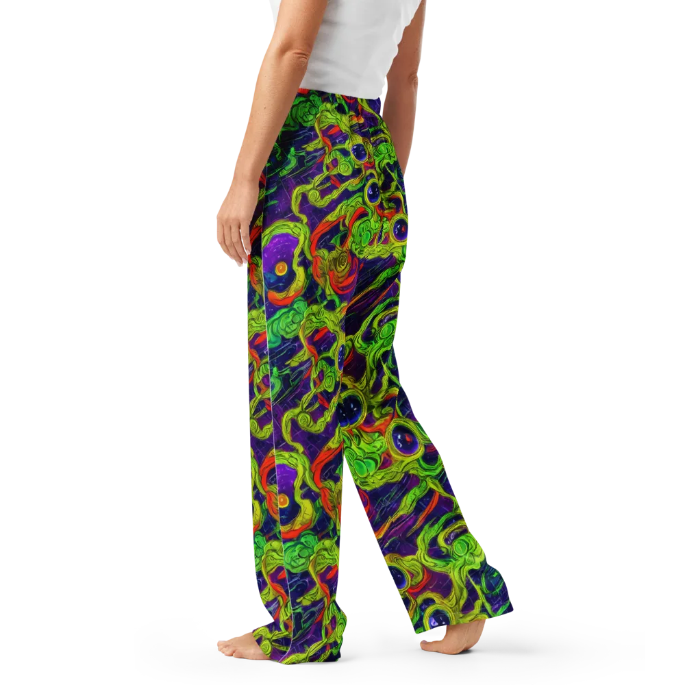 Infinite Arcade on Women's Pajama Pants — Left