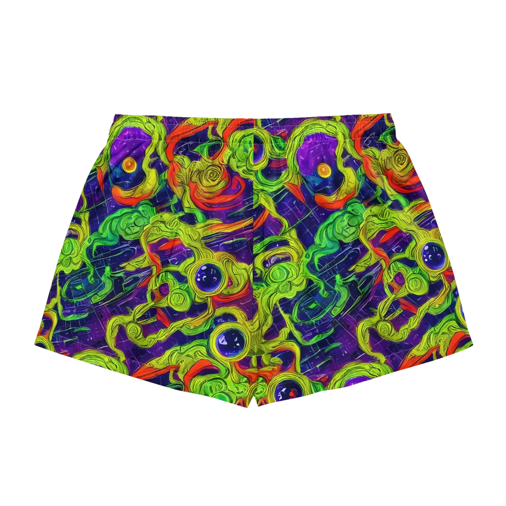 Infinite Arcade on Women's Pajama Shorts — Back