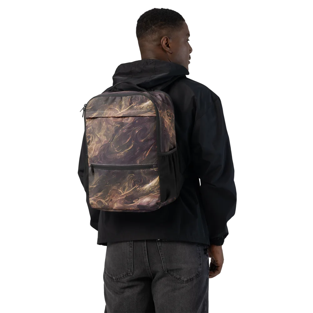 Bronze Vortex on Utility Backpack — Back