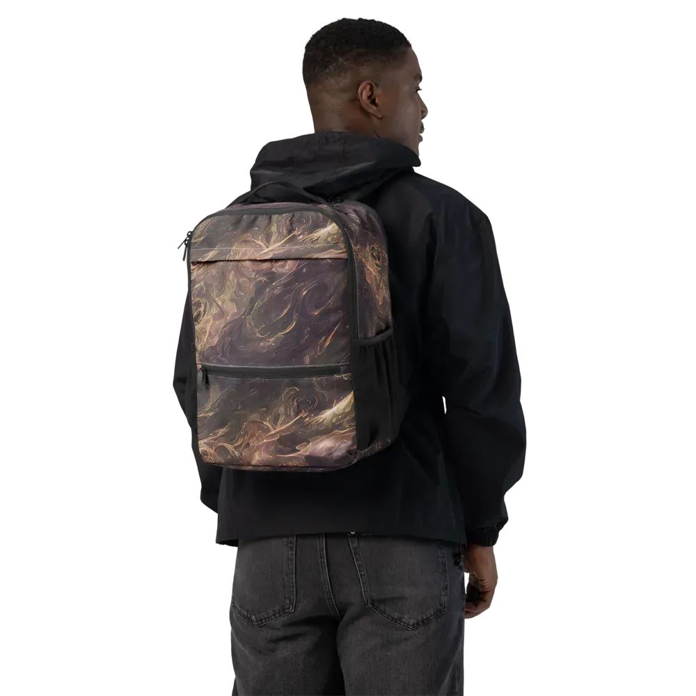 Bronze Vortex on Utility Backpack — Back