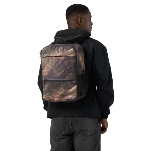 Bronze Vortex on a Utility Backpack
