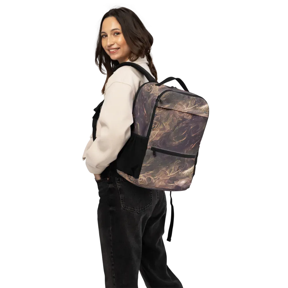 Bronze Vortex on Utility Backpack — Back