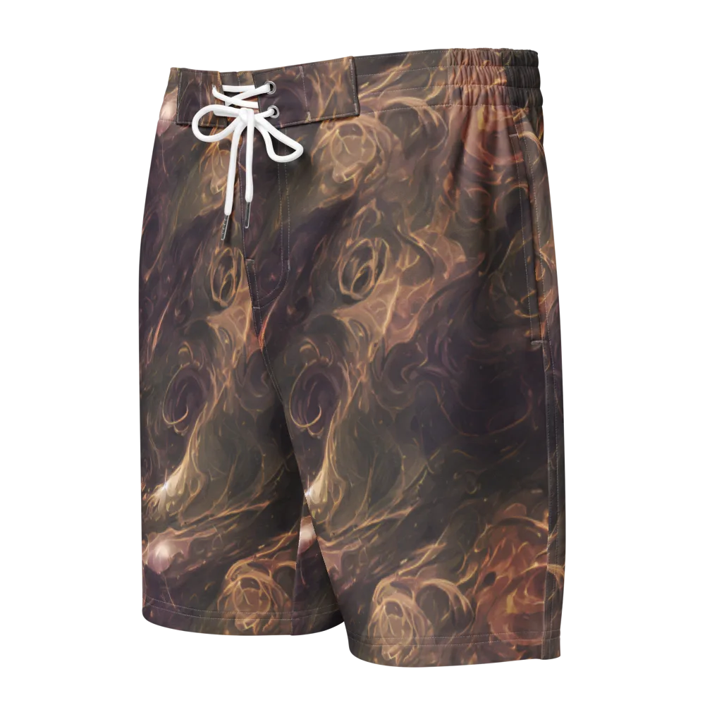 Bronze Vortex on Men's Board Shorts — Front