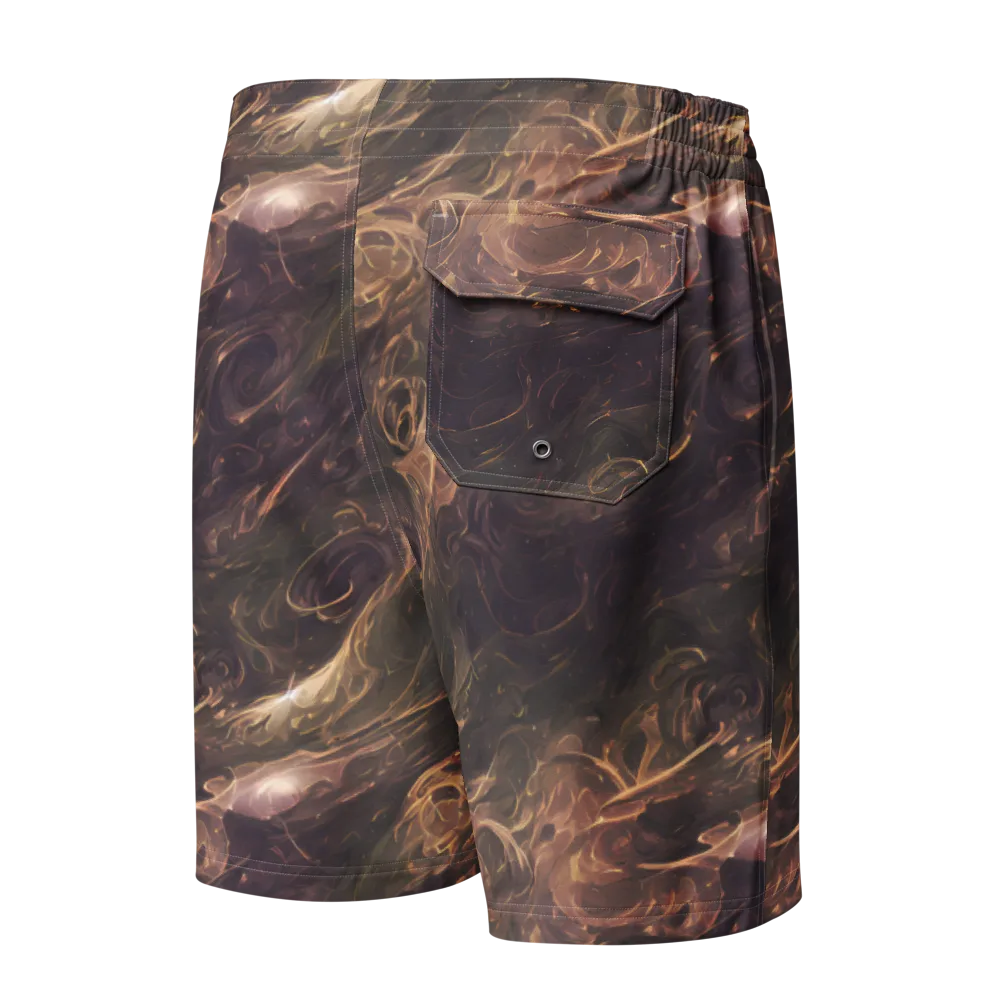Bronze Vortex on Men's Board Shorts — Back