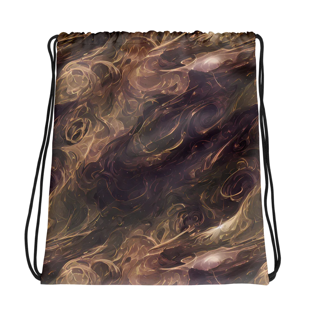 Bronze Vortex on Drawstring Bag — Photo