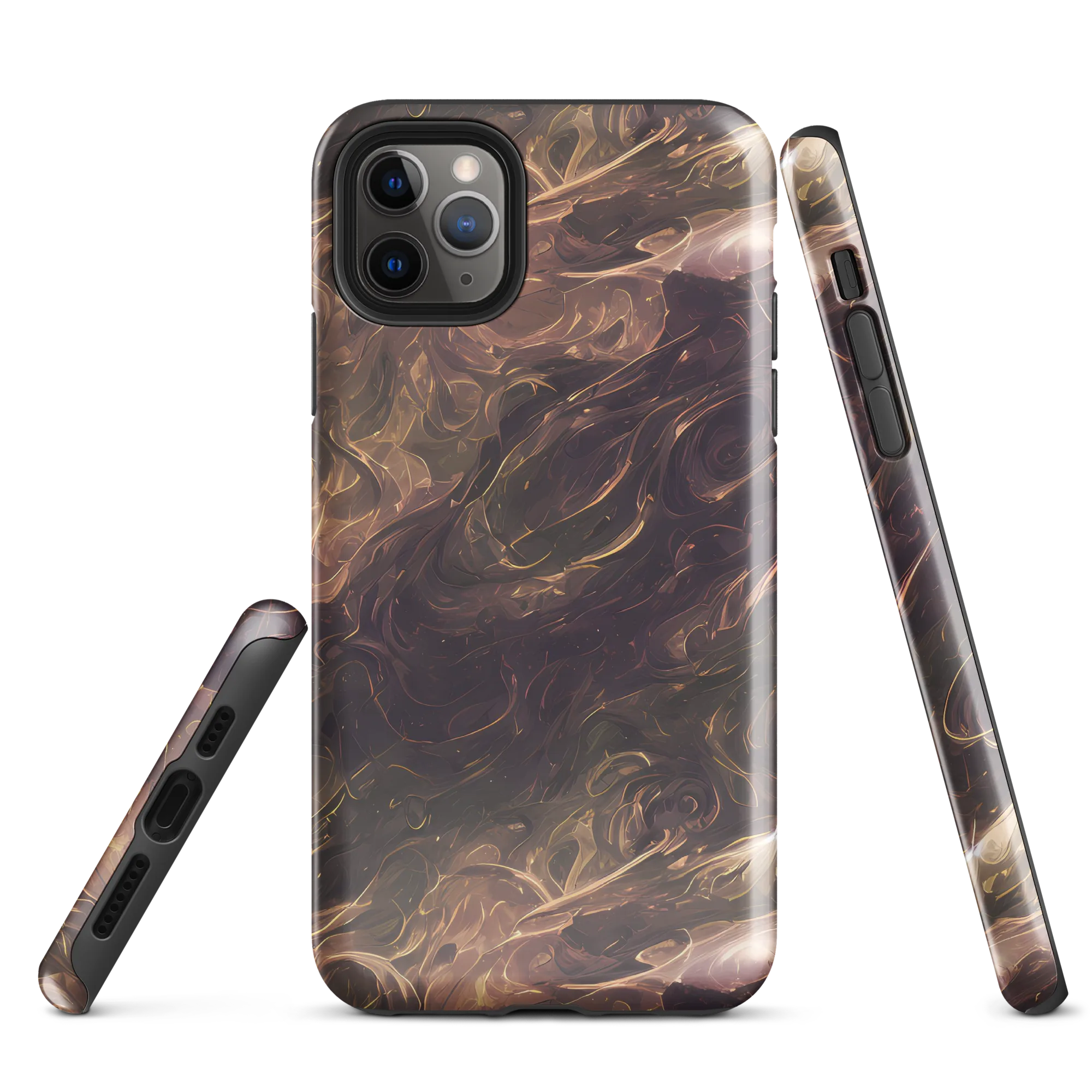 Bronze Vortex on Tough Case for iPhone® — Front