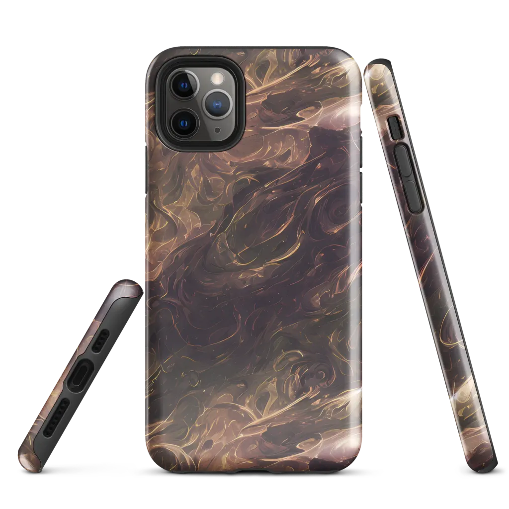Bronze Vortex on Tough Case for iPhone® — Front