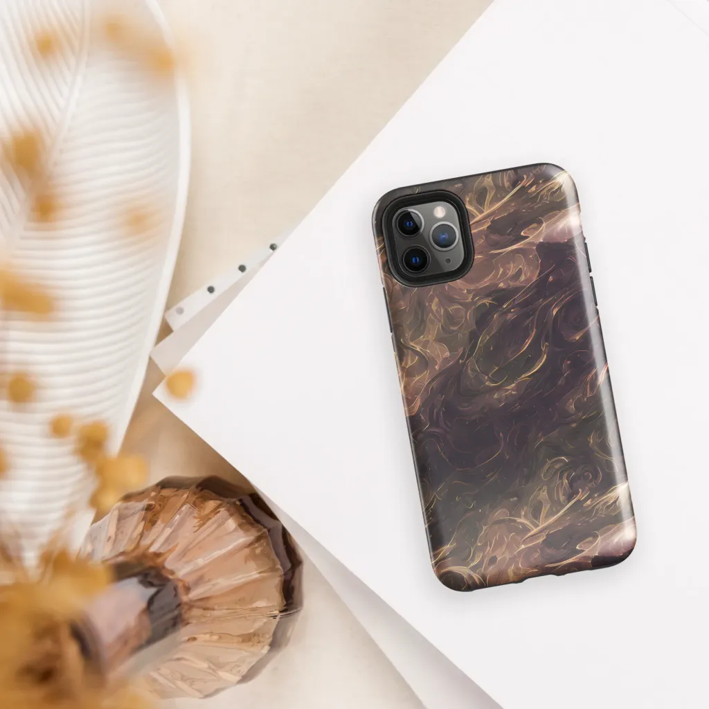 Bronze Vortex on Tough Case for iPhone® — Front