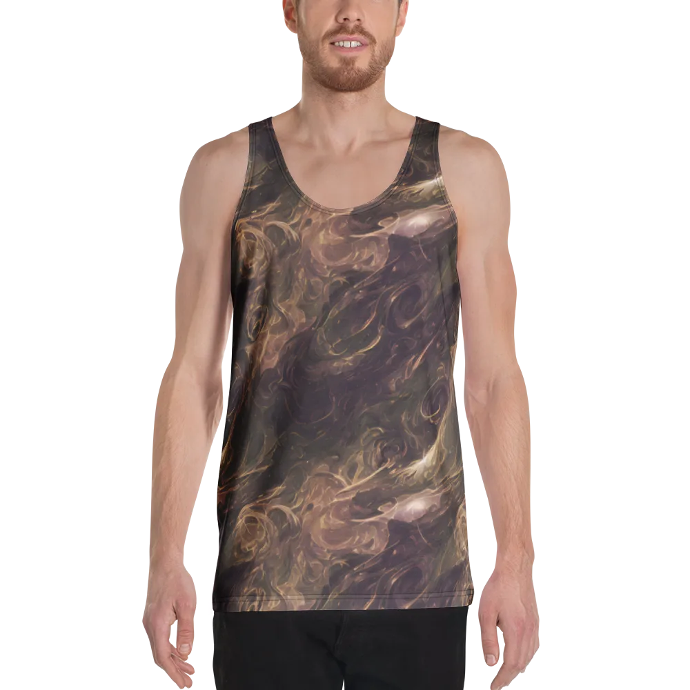 Bronze Vortex on Men's Tank Top — Front