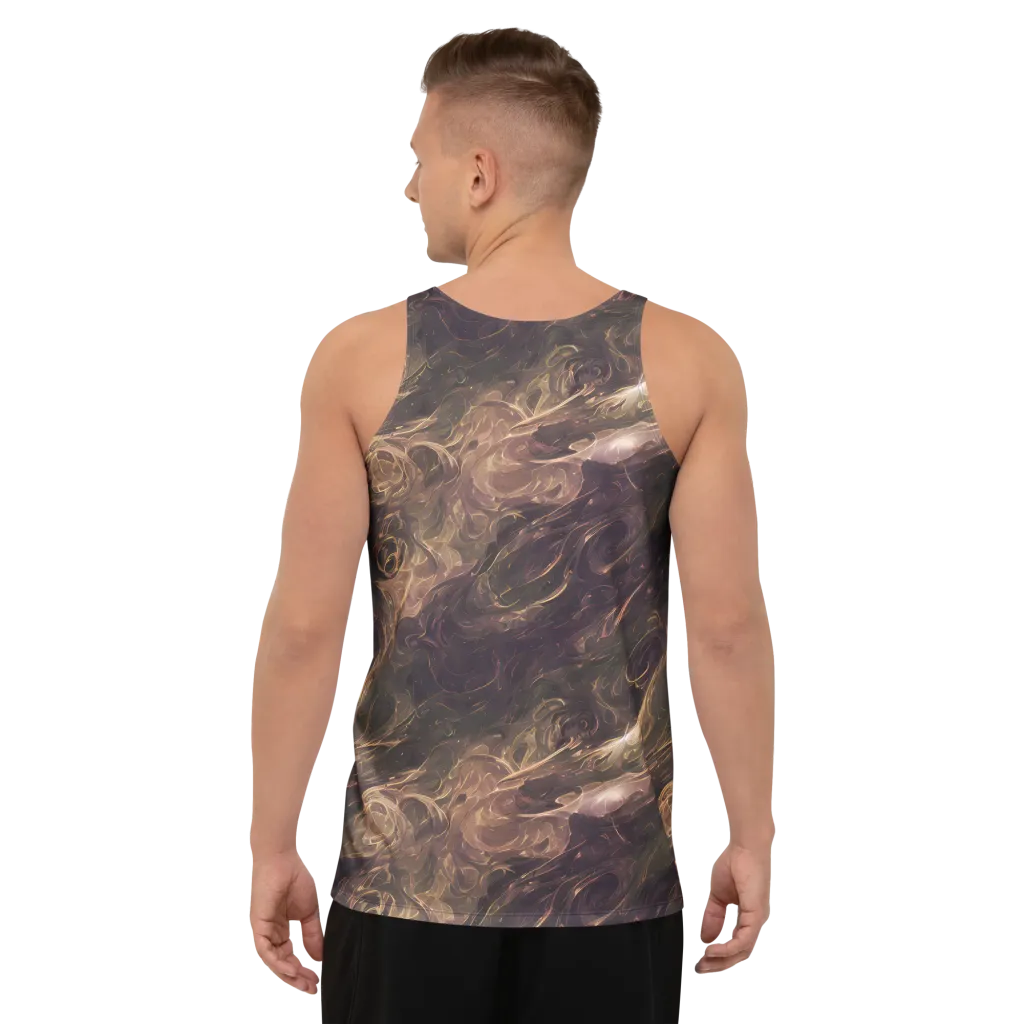 Bronze Vortex on Men's Tank Top — Back